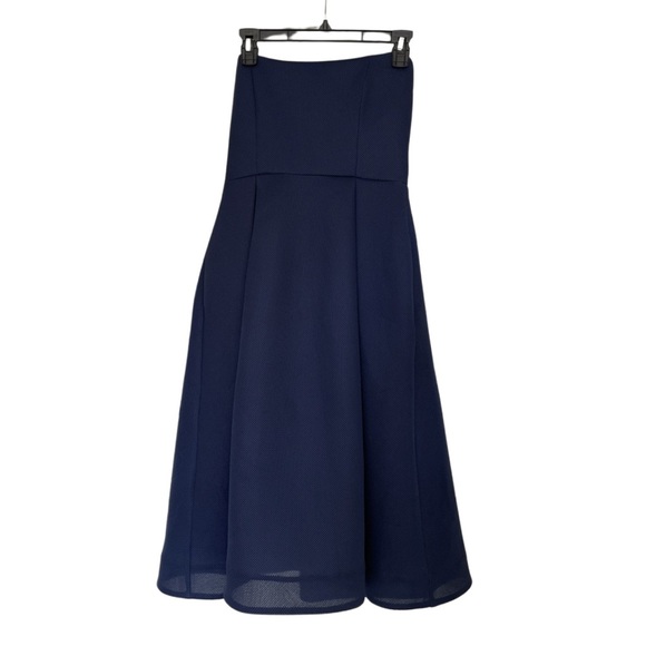 Nicholas Mesh Ball Navy Blue Dress with Pockets NWT RARE